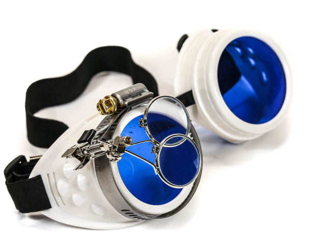 G302WHT WHITE GOGGLES 3X COLOR LENS WITH 16X LOUPE