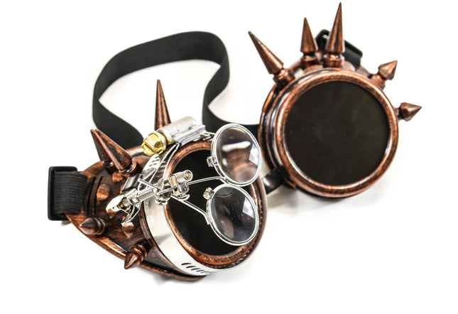 G304COP 16X LOUPE COPPER SPIKE GOGGLES COLORED LENS
