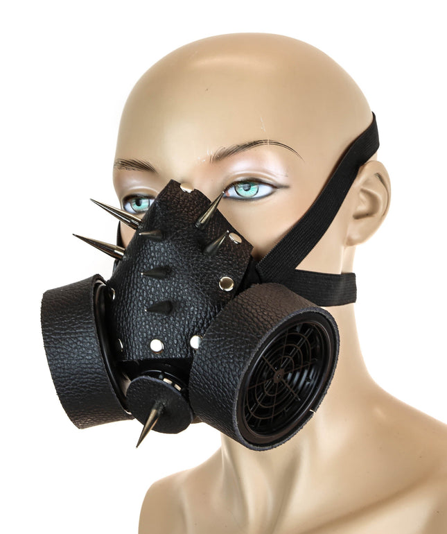 GM112-BS LEATHER WRAPPED BLACK SPIKE
