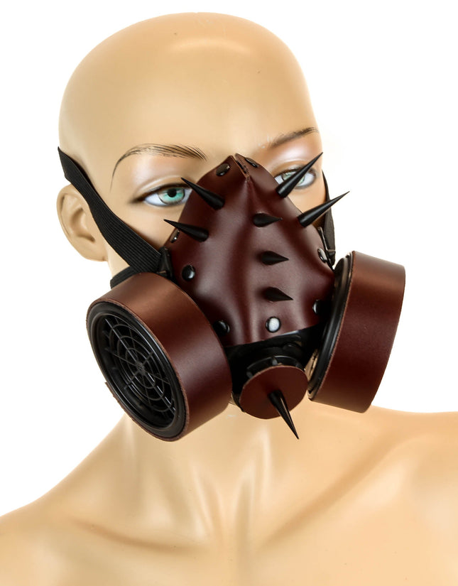 GM112-BS LEATHER WRAPPED BLACK SPIKE