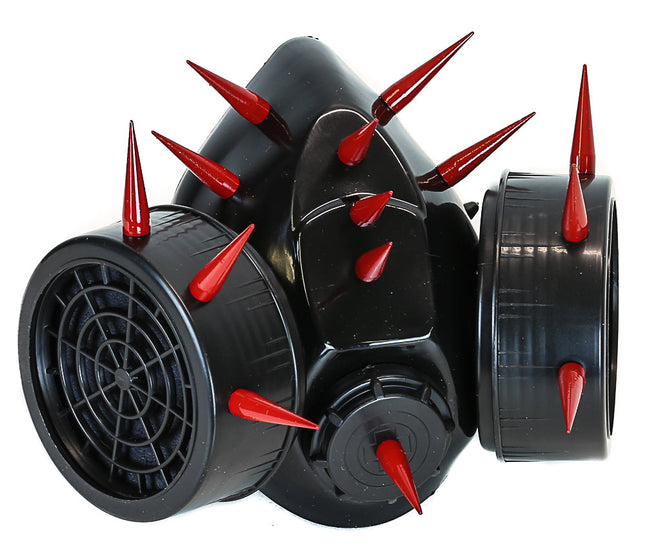 GM126-RS SPIKED GAS MASK DUAL ACTIVE FILTER INCLUDED