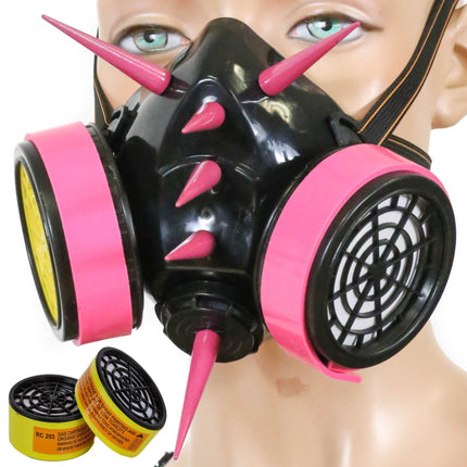 GM168  3" SPIKE GIANT NEON PIN  GAS MASK