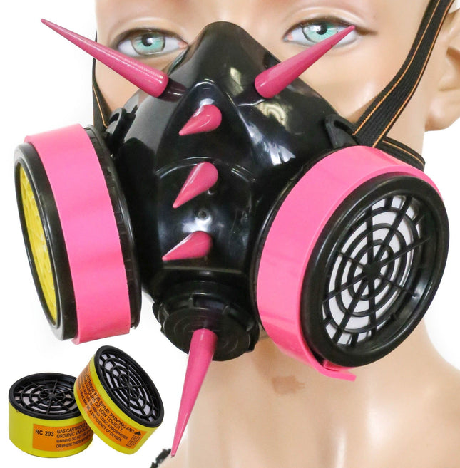 GM168  3" SPIKE GIANT NEON PIN  GAS MASK