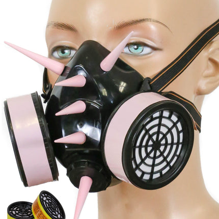 GM168  3" SPIKE GIANT NEON PIN  GAS MASK