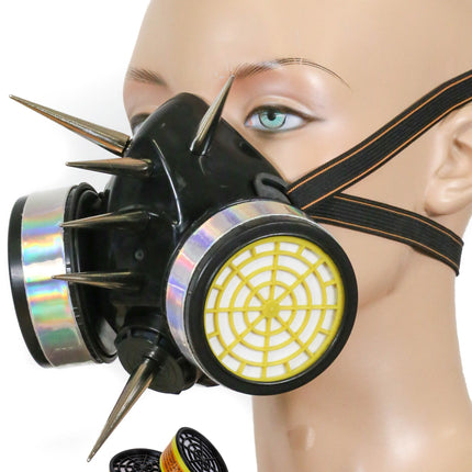 GM168  3" SPIKE GIANT NEON PIN  GAS MASK