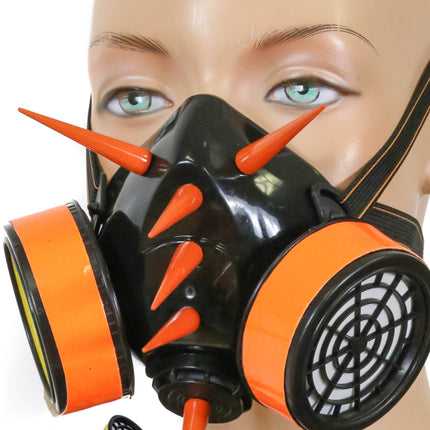 GM168  3" SPIKE GIANT NEON PIN  GAS MASK