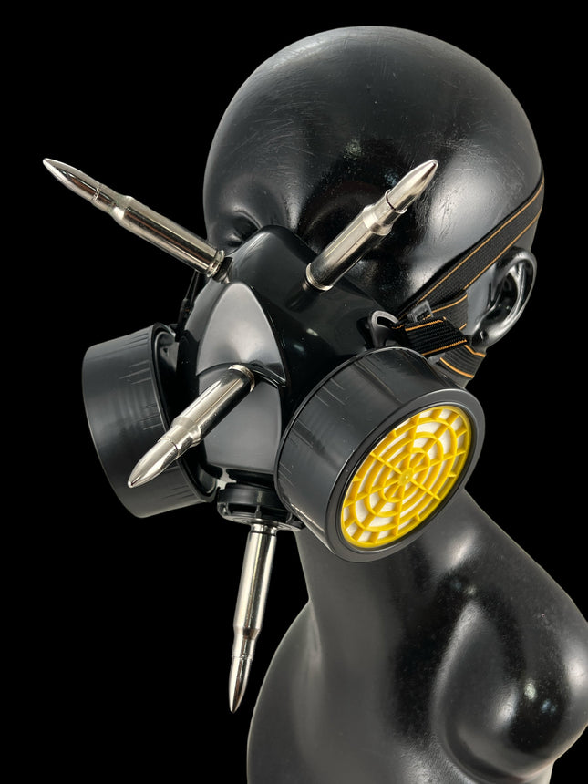 GM200 GAS MASK RESPIRATOR WITH 3" [308] AND 2"