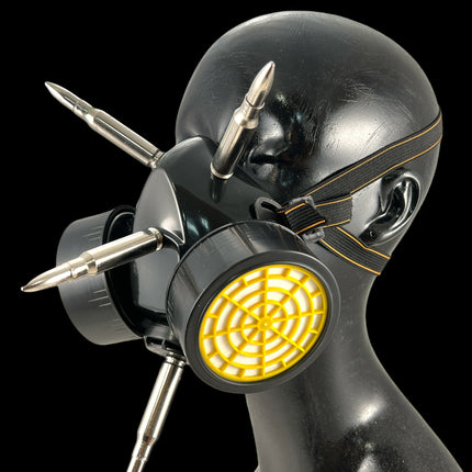GM200 GAS MASK RESPIRATOR WITH 3" [308] AND 2"