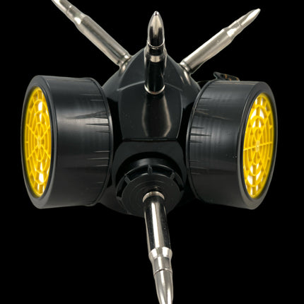 GM200 GAS MASK RESPIRATOR WITH 3" [308] AND 2"