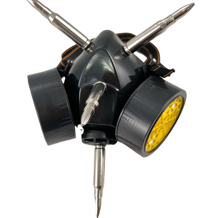 GM200 GAS MASK RESPIRATOR WITH 3" [308] AND 2"