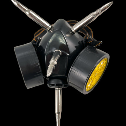 GM200 GAS MASK RESPIRATOR WITH 3" [308] AND 2"