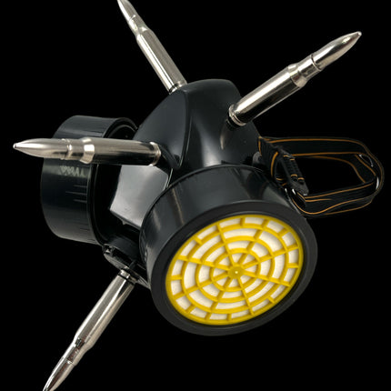 GM200 GAS MASK RESPIRATOR WITH 3" [308] AND 2"
