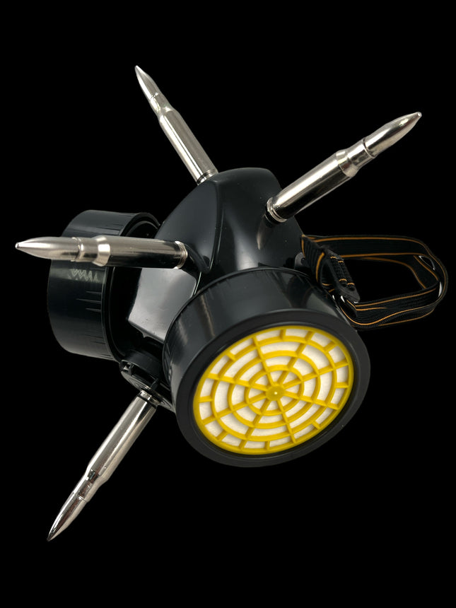 GM200 GAS MASK RESPIRATOR WITH 3" [308] AND 2"