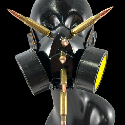 GM205 GAS MASK RESPIRATOR WITH 3" [308] AND 2"