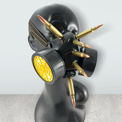 GM205 GAS MASK RESPIRATOR WITH 3" [308] AND 2"