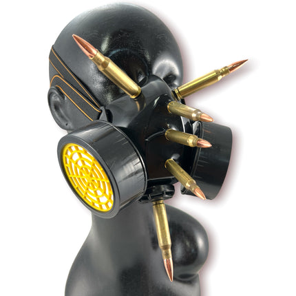 GM205 GAS MASK RESPIRATOR WITH 3" [308] AND 2"