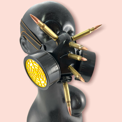 GM205 GAS MASK RESPIRATOR WITH 3" [308] AND 2"