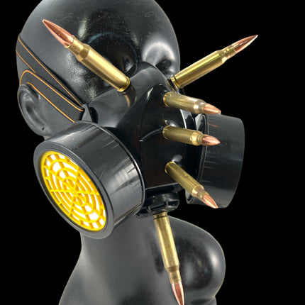 GM205 GAS MASK RESPIRATOR WITH 3" [308] AND 2"