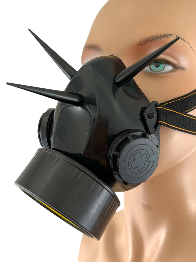 GM303 SINGLE FILTER LIGHTWEIGHT SPIKE GAS MASK RESPIRATOR 3"