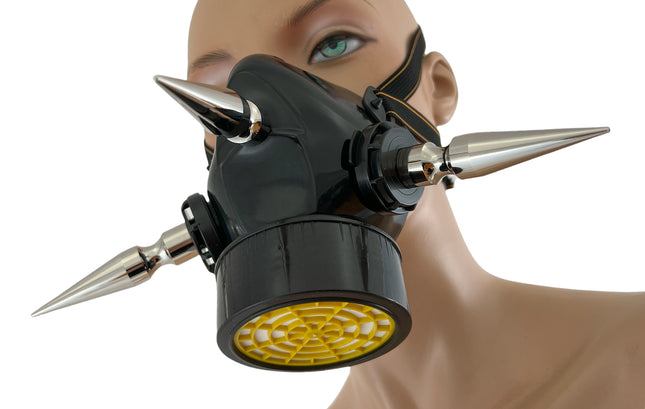 GM308 SINGLE FILTER LIGHTWEIGHT SPIKE GAS MASK RESPIRATOR 3PCS