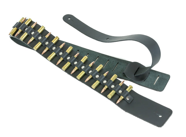 GS218 GUITAR STRAP WITH FLIPPED BULLETS