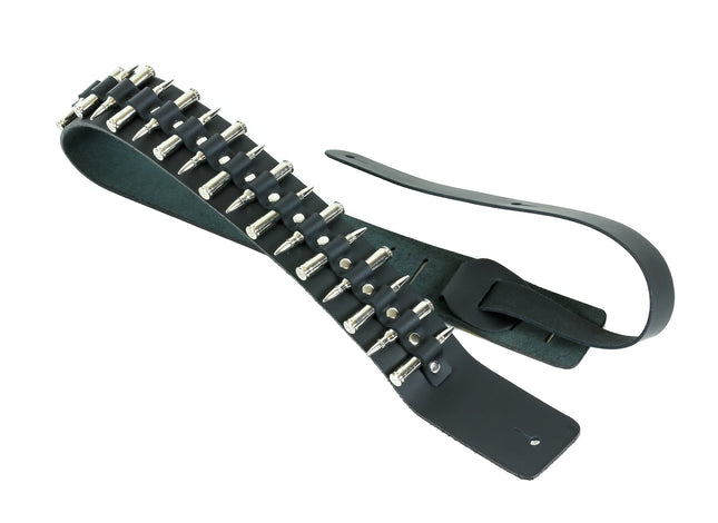 GS218 GUITAR STRAP WITH FLIPPED BULLETS