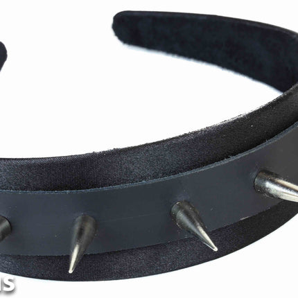 HB102 TALL SPIKE HEADBAND 25MM-1.25" WIDE 40MM-1 1/2" WIDE