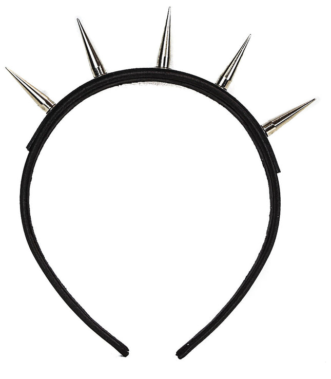 HB102 TALL SPIKE HEADBAND 25MM-1.25" WIDE 40MM-1 1/2" WIDE