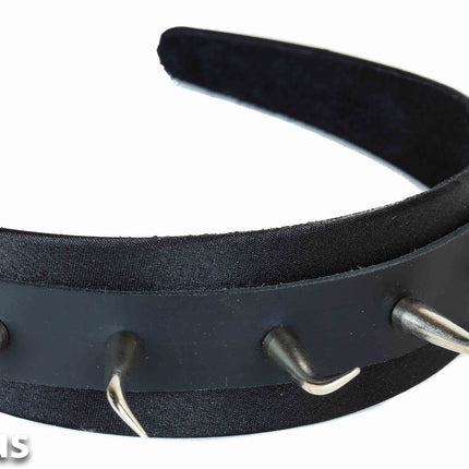 HB103 BLACK HORN SPIKE HEADBAND 25MM-1.25" WIDE 40MM-1 1/2"