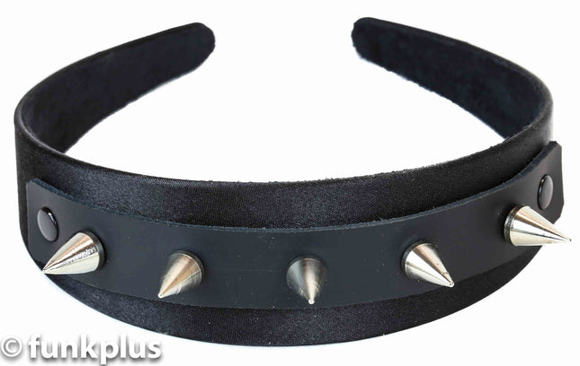 HB104 CONE SPIKE HEADBAND 25MM-1.25" WIDE 40MM-1 1/2" WIDE