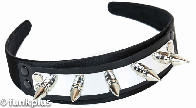HB106 METAL PLATE SPIKE HEADBAND
