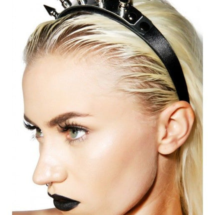 HB106 METAL PLATE SPIKE HEADBAND