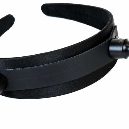 HB110-BS XL SPIKE HEADBAND WITH BLACK SPIKES 25MM-1.25" WIDE