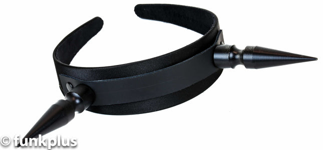 HB110-BS XL SPIKE HEADBAND WITH BLACK SPIKES 25MM-1.25" WIDE