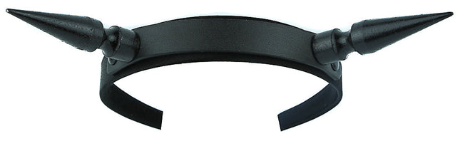 HB110-BS XL SPIKE HEADBAND WITH BLACK SPIKES 25MM-1.25" WIDE