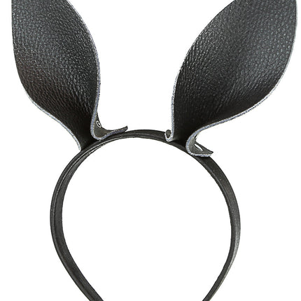 HB116 DOG EAR LEATHER HEADBAND 25MM-1.25" WIDE 40MM-1 1/2"