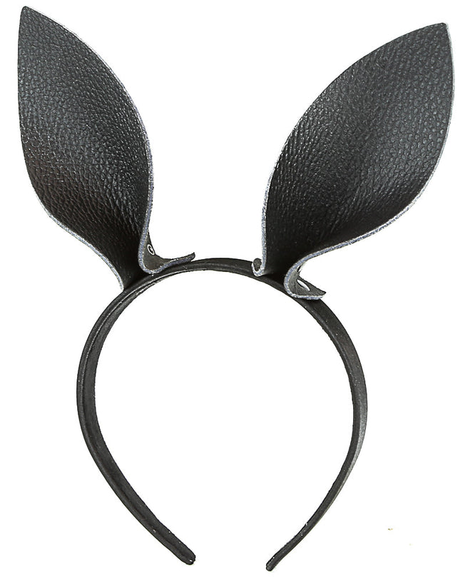 HB116 DOG EAR LEATHER HEADBAND 25MM-1.25" WIDE 40MM-1 1/2"