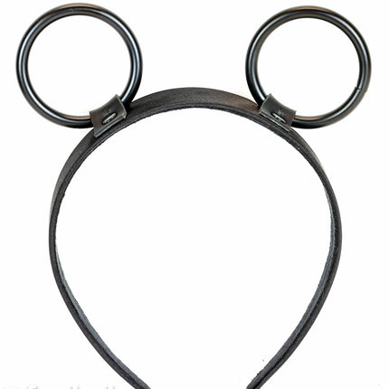 HB145-175-BS 1 3/4" RING HEADBAND WITH BLACK RINGS 25MM-1.25"