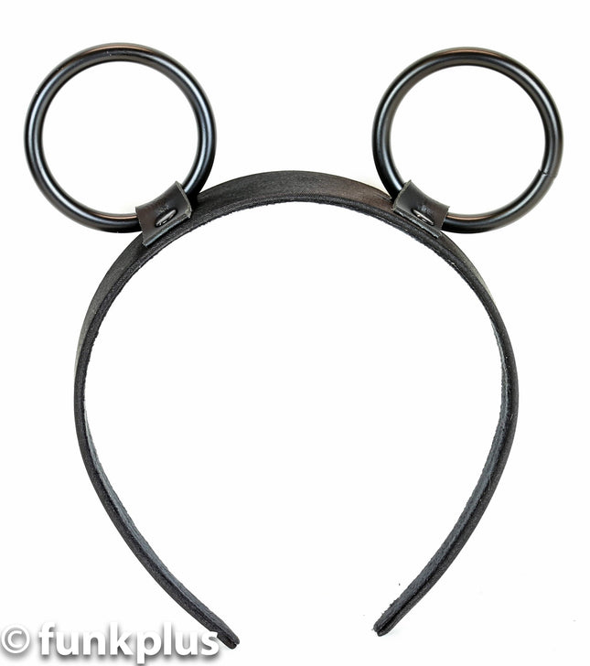 HB145-175-BS 1 3/4" RING HEADBAND WITH BLACK RINGS 25MM-1.25"