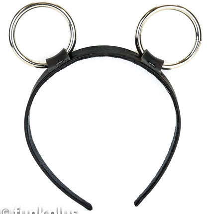 HB145-175 1 3/4" RING HEADBAND WITH SILVER RINGS 25MM-1.25"
