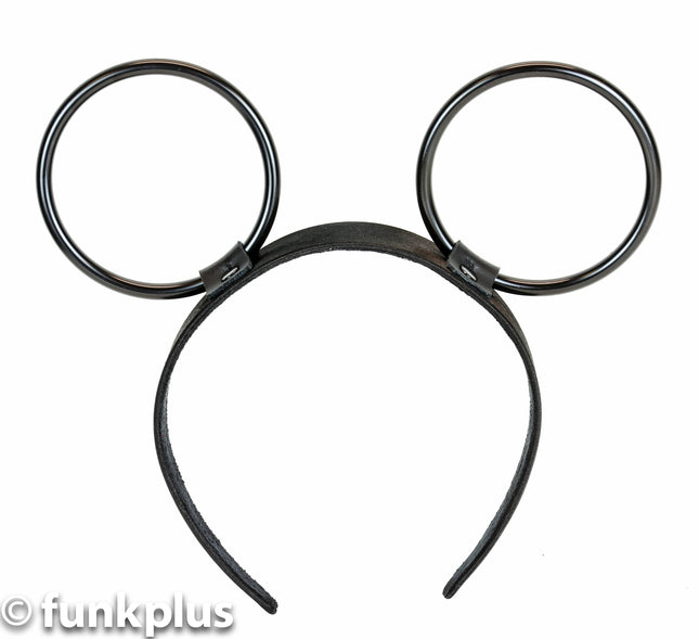 HB145-300-BS 3" RING HEADBAND WITH BLACK RINGS 25MM-1.25" WIDE