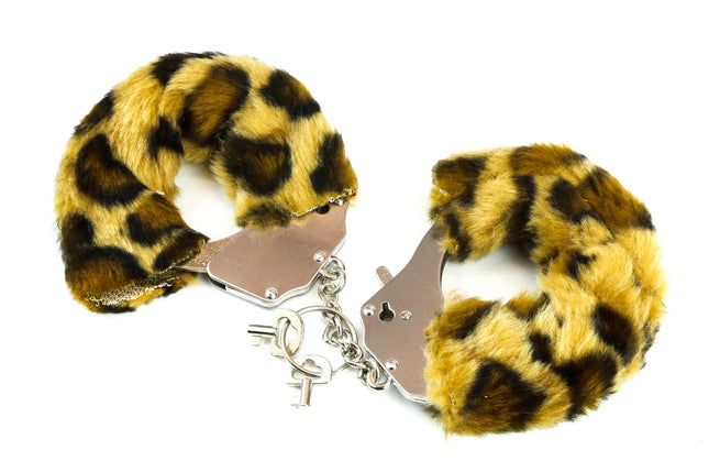 HC113 FURRY ANIMAL PRINT HANDCUFF