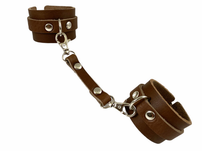 FMH117 2 1/2 " LEATHER HANDCUFF 5" LEATHER TRIGGER