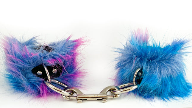 HC135 FUR BONDAGE LEATHER HANDCUFF
