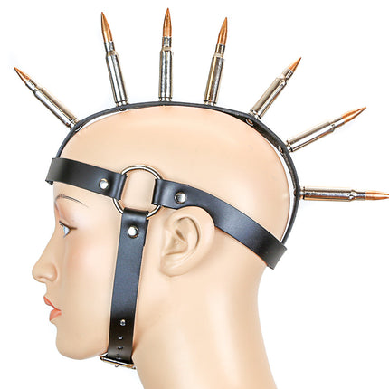 HD101COP COPPER BULLET MOHAWK HEAD HARNESS WITH BLACK STRAP