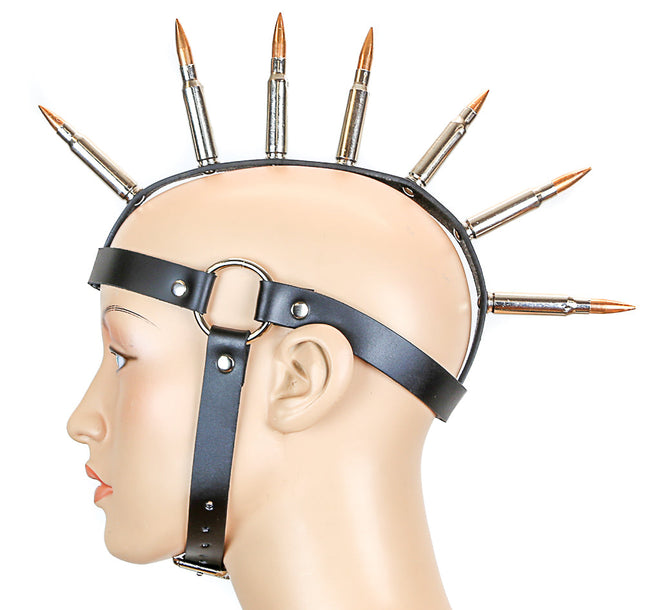 HD101COP COPPER BULLET MOHAWK HEAD HARNESS WITH BLACK STRAP