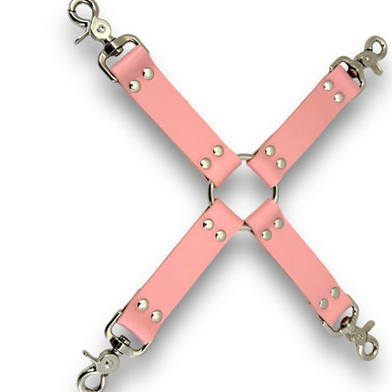 HG201  VEGAN  13" HOGTIE  TRIGGER CLASP LEATHER TIE