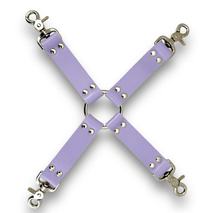 HG201  VEGAN  13" HOGTIE  TRIGGER CLASP LEATHER TIE