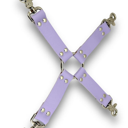 HG201  VEGAN  13" HOGTIE  TRIGGER CLASP LEATHER TIE
