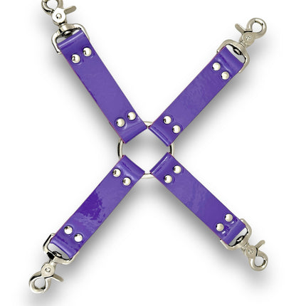HG201  VEGAN  13" HOGTIE  TRIGGER CLASP LEATHER TIE